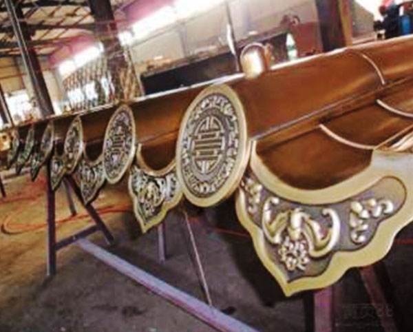 河南分體鋁鎂錳金屬仿古琉璃瓦滴水